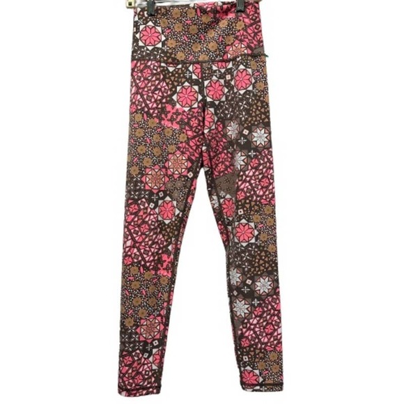 AERIE chill play move retro daisy floral print high rise leggings‎ size M Medium - Picture 1 of 5